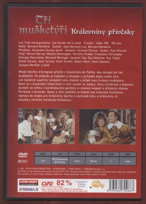 Tři mušketýři: Královniny přívěsky; Pomsta Milady de Winter /Les trois mousquetaires: Les ferrets de la reine; La vengeance de Milady/ (2DVD)