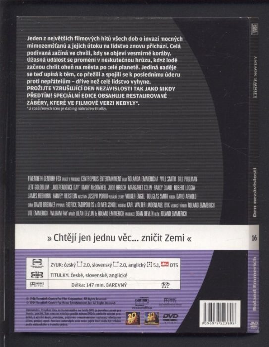 Den nezávislosti / Independence Day (DVD)