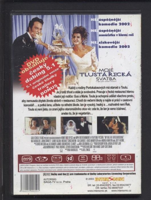 Moje tlustá řecká svatba /My Big Fat Greek Wedding/ (DVD)