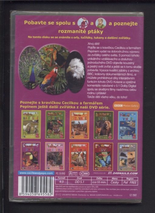 Cecile a Pepo představují zvířátka - Ptáci (DVD)