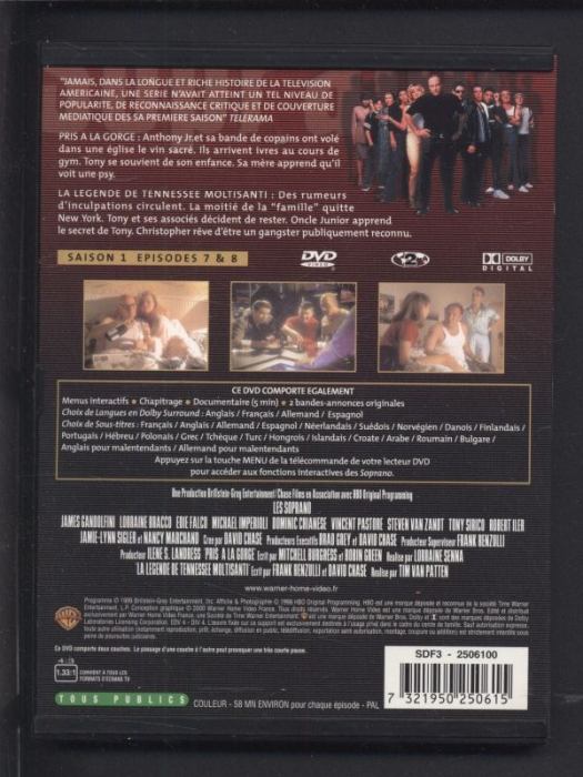 Rodina Sopránů /The Sopranos/ 1. série - chybí díly 3-6 (4DVD)