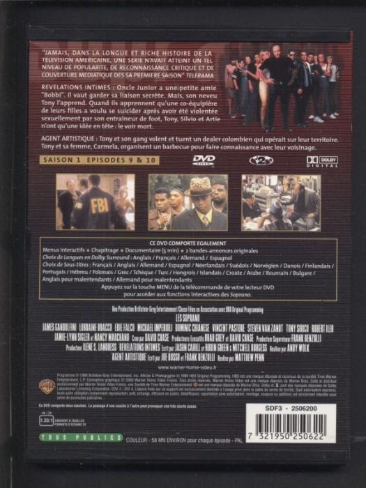 Rodina Sopránů /The Sopranos/ 1. série - chybí díly 3-6 (4DVD)