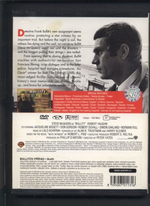 Bullittův případ /Bullitt/ (DVD)