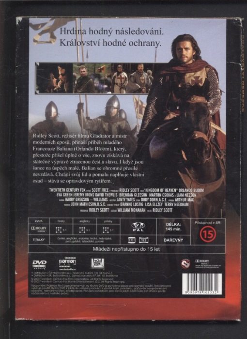 Království nebeské /Kingdom of Heaven/ (DVD)
