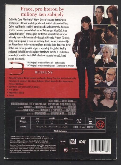 Ďábel nosí Pradu /The Devil Wears Prada/ (DVD)