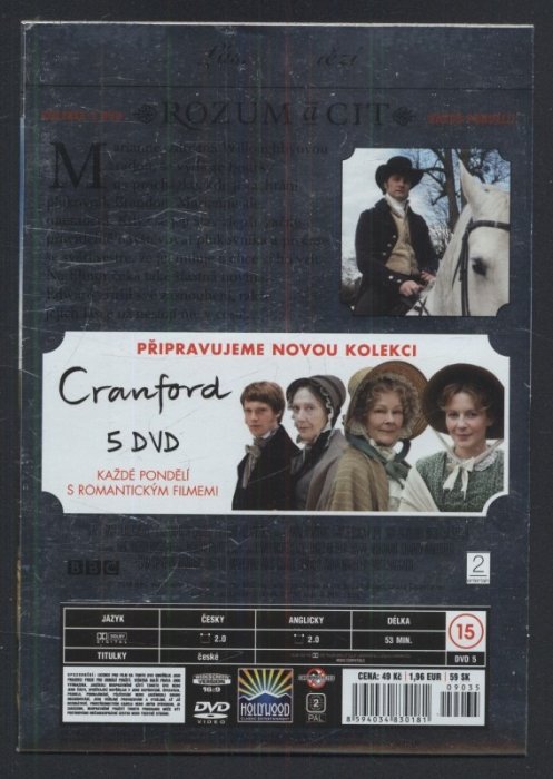 Rozum a cit /Sense and Sensibility (3DVD)