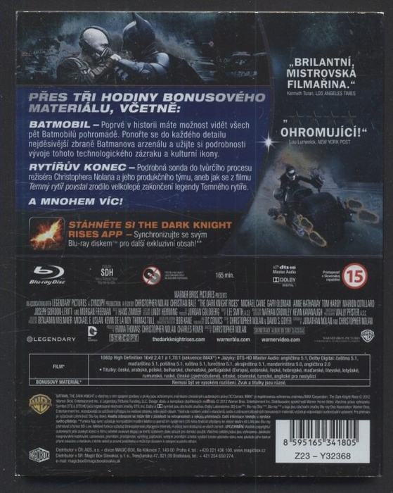 Temný rytíř povstal /The Dark Knight Rises/ (DVD)