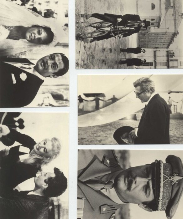 Film ve fotografii 23, Marcello Mastroianni (soubor 10 černobílých fotografií)