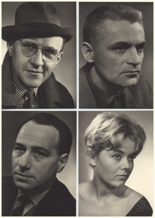 Filmoví herci, 01. soubor (soubor 12 černobílých fotografií)