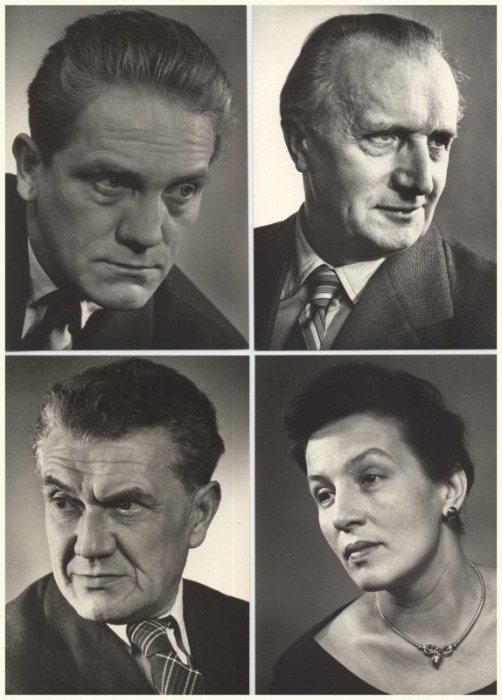 Filmoví herci, 02. soubor (soubor 12 černobílých fotografií)