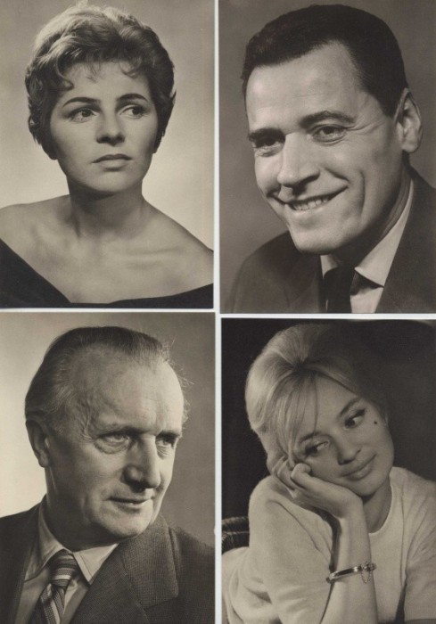 Filmoví herci, 01. soubor (soubor 12 černobílých fotografií)