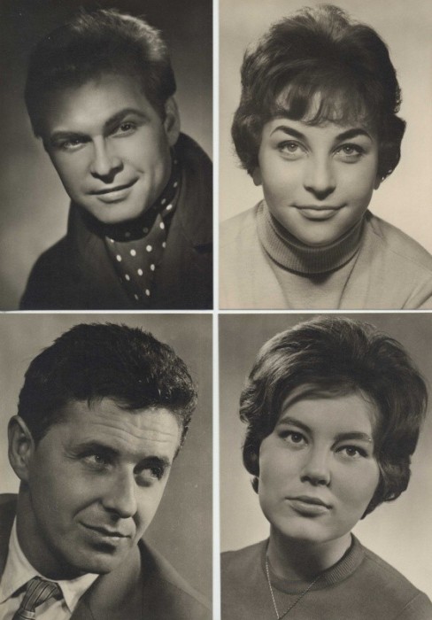 Filmoví herci, 01. soubor (soubor 12 černobílých fotografií)