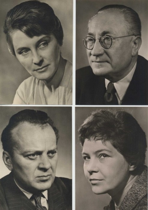 Filmoví herci, 01. soubor (soubor 12 černobílých fotografií)
