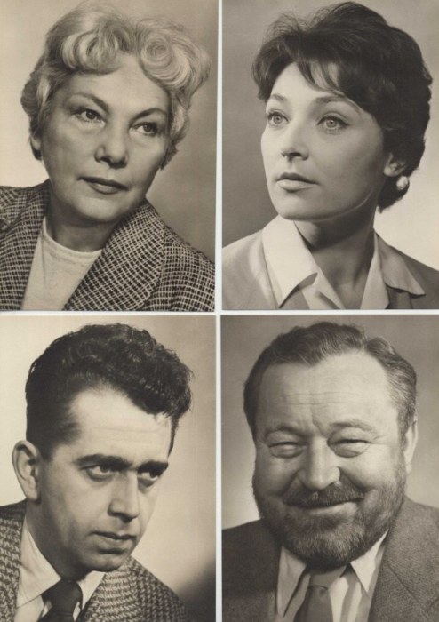 Filmoví herci, 03. soubor (soubor 12 černobílých fotografií)