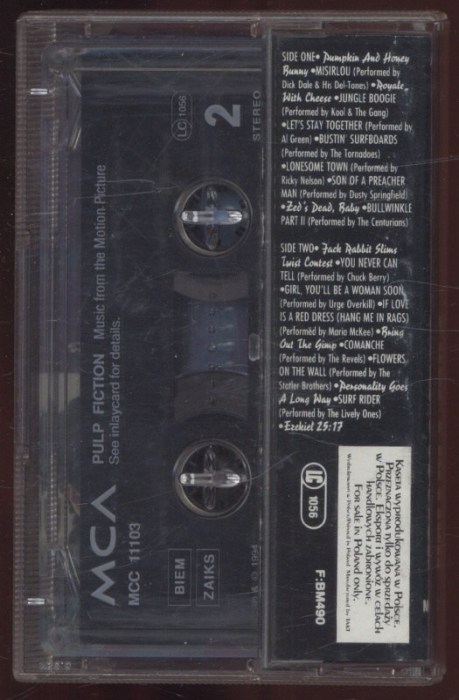 Various Artists - Pulp Fiction (Music From The Motion Picture) (MC)