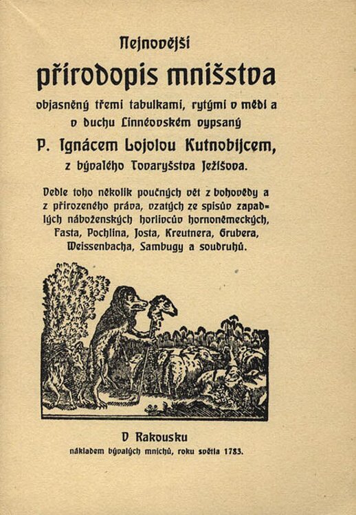 Born, Ignác Antonín - Přírodopis mnichů