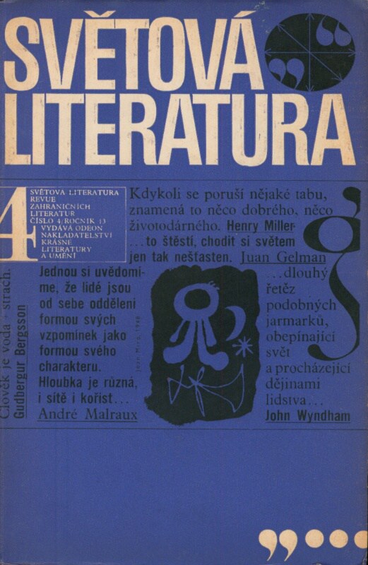 Světová literatura 1968 (kompletní ročník, 6 čísel)