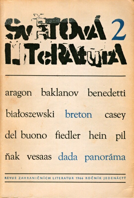Světová literatura 1966 (kompletní ročník, 6 čísel)
