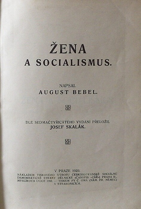Bebel, August - Žena a socialismus