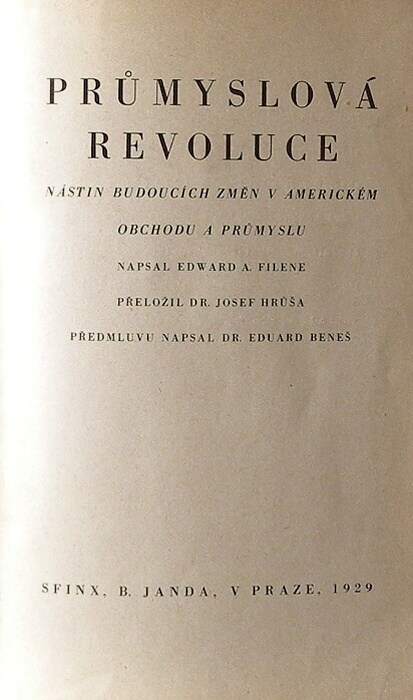 Filene, Edward E. - Průmyslová revoluce