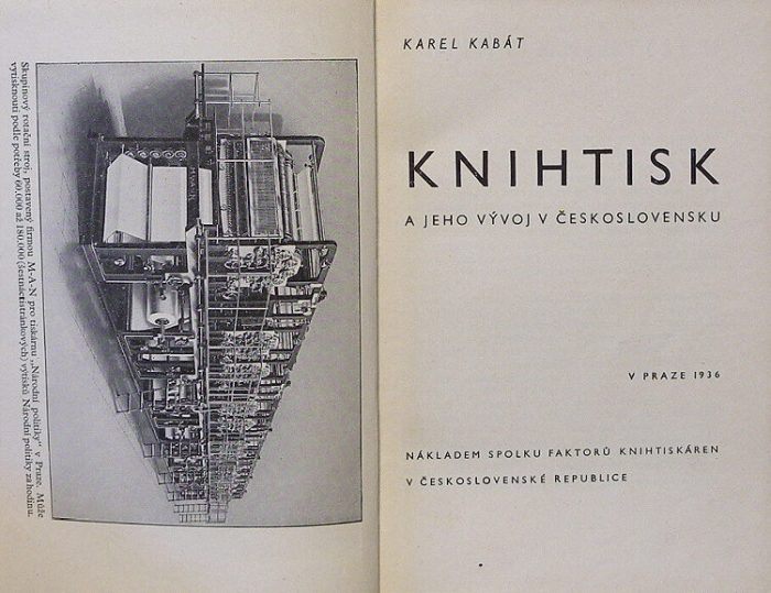 Kabát, Karel - Knihtisk a jeho vývoj v Československu