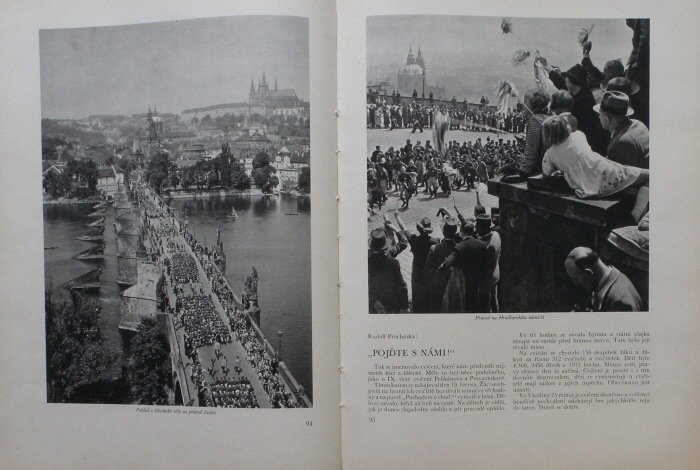 Památník 10. sletu všesokolského v Praze 1938