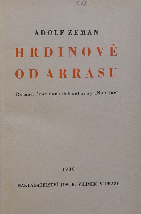 Zeman, Adolf - Hrdinové od Arrasu (Čs legie)