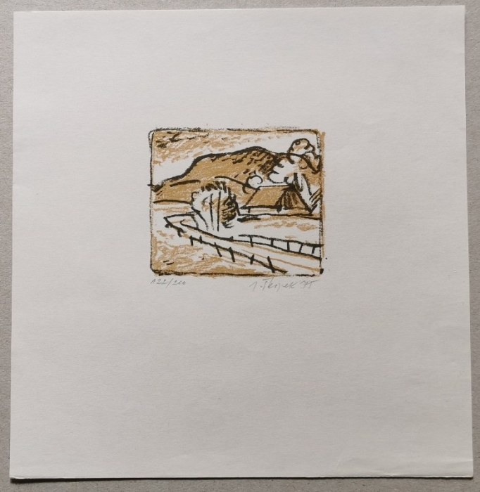 Mühlstein, Ludvík - Jiří Škopek (katalog k výstavě) přiložená orig. litografie