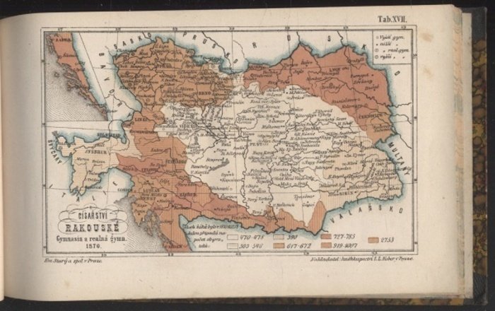 Křížek, Václav - Atlas statistický Rakousko-Uherské říše