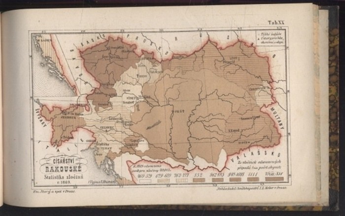Křížek, Václav - Atlas statistický Rakousko-Uherské říše