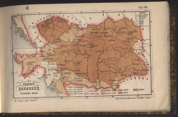 Křížek, Václav - Atlas statistický Rakousko-Uherské říše