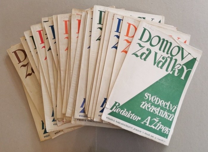 Žipek, Alois - Domov za války (Svědectví účastníků) 1.-5. díl v 76 sešitech
