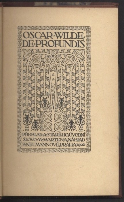 Wilde, Oscar - De Profundis; Zločin lorda Arthura Savila; Strašidlo Cantervillské