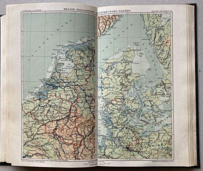 Kozzena, B. - Zeměpisný atlas pro střední školy (1903)