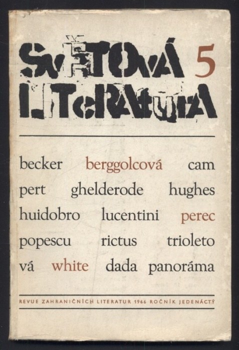 Světová literatura 1966 (kompletní 11. ročník, 6 čísel)