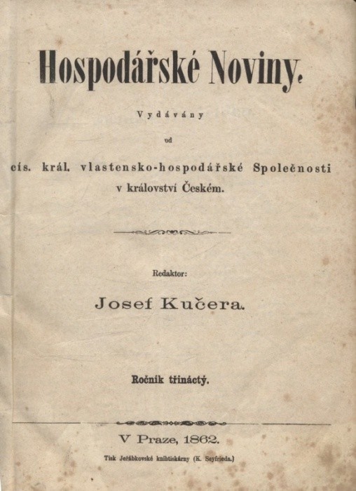 Kučera, Josef (red.) - Hospodářské noviny - kompletní 13. ročník (svázáno)