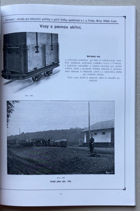 Ferrovia: závody pro potřeby železniční a polní dráhy