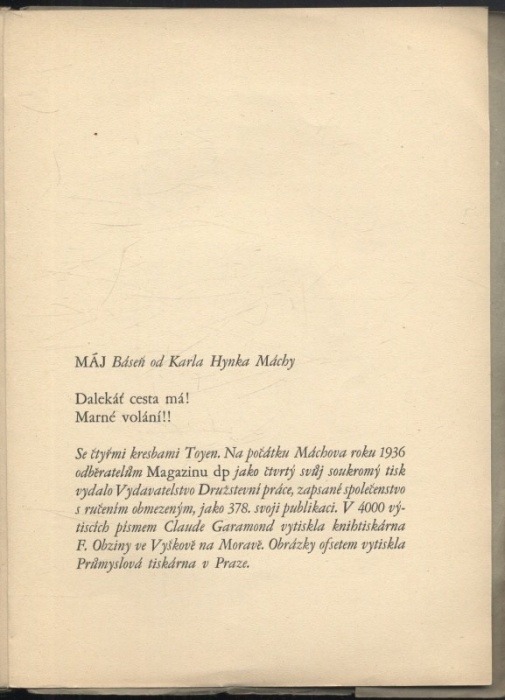 Mácha, Karel Hynek - Máj