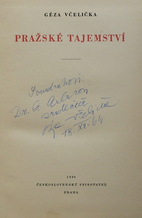 Včelička, Géza - Pražské tajemství