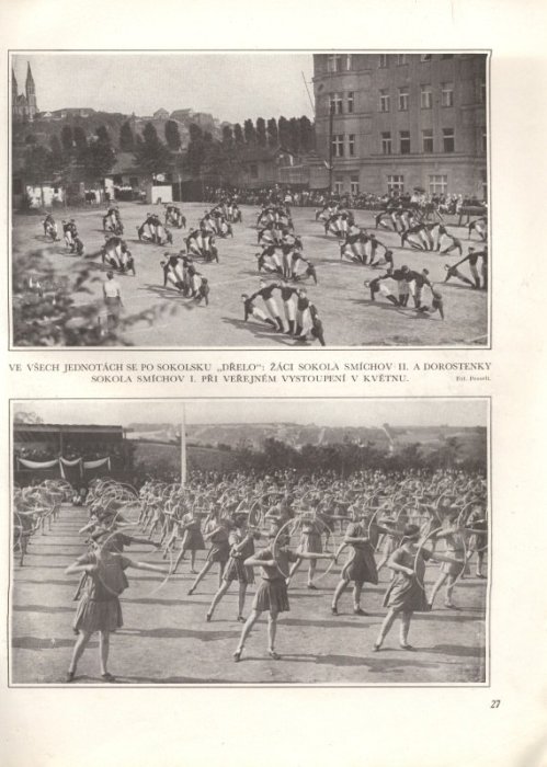 Památník Světozora na 8. slet všesokoloský v Praze 1926