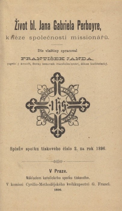 Janda, František - Život bl. Jana Gabriela Perboyre