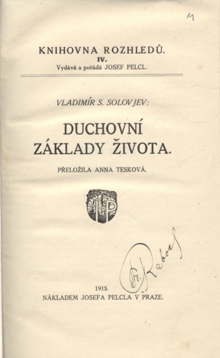 Solovjev, Vladimír S. - Duchovní základy života