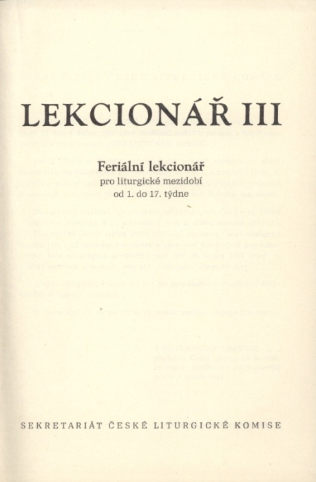 Lekcionář I. - VI. (7 sv.)