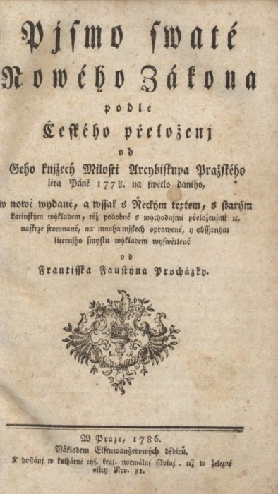 Procházka, František Faustin - Písmo svaté Nového zákona