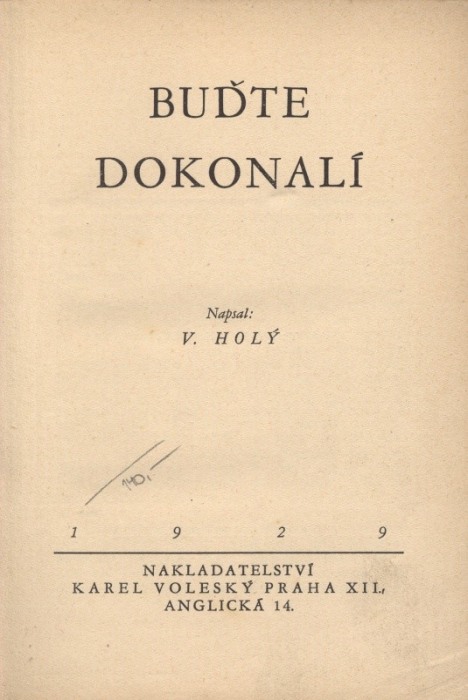 Holý, Vlastimil - Buďte dokonalí