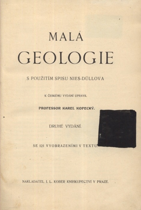 Kopecký, Karel - Malá geologie ( s použitím spisu Nies - Düllova)