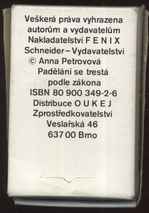 Petrovová, Anna - Věštecké karty štěstí (vykládací karty plus Návod k výkladu budoucích událostí)