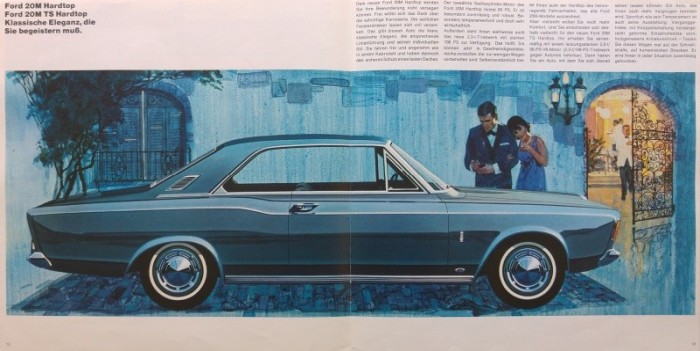 Ford 20M / Ford 20M TS (reklamní prospekt) německy