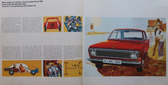 Ford 12M (reklamní prospekt) německy