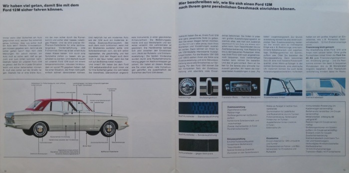 Ford 12M (reklamní prospekt) německy